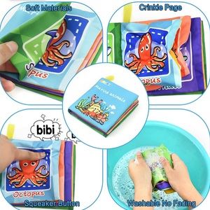 Brand new set of 6 never used baby cloth books